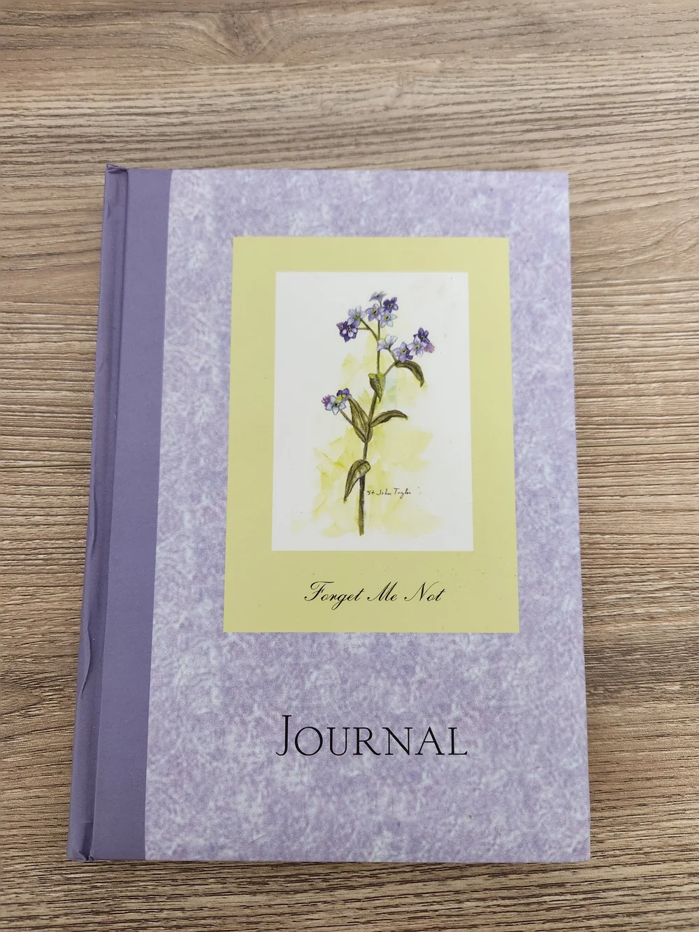 Christian Reflection Journal Forget Me Not Purple Hardcover Illustrated Lined